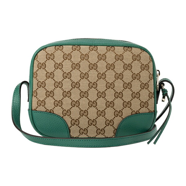 新品 グッチ GUCCI ショルダーバッグ GG キャンバス ベージュ グリーン 緑