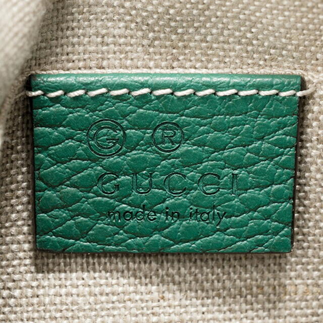 新品 グッチ GUCCI ショルダーバッグ GG キャンバス ベージュ グリーン 緑