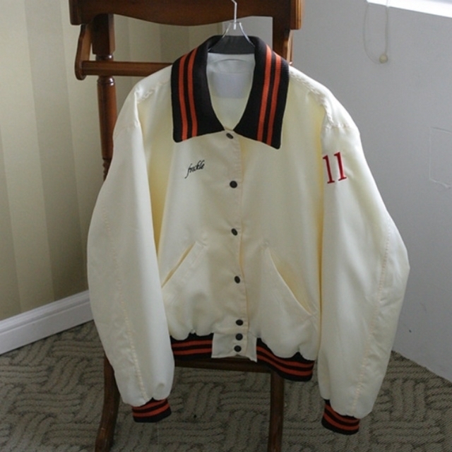 タグ付き新品同様♡freckle varsity jacket in navy | lppm.unism.ac.id