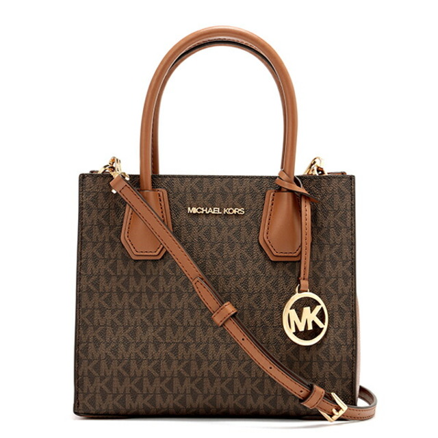 新品 マイケルコース MICHAEL KORS ハンドバッグ ミディアム メッセンジャー約485gBROWN本体