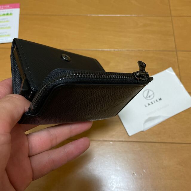 ラシエム　3つ折り財布（ブラック） レディースのファッション小物(財布)の商品写真