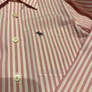 アバクロンビーアンドフィッチ(Abercrombie&Fitch)のワイシャツ　ピンクライン(シャツ)