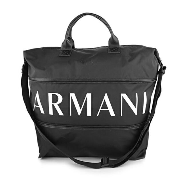 ARMANI EXCHANGE(アルマーニエクスチェンジ)の新品 アルマーニ ARMANI EXCHANGE ボストンバッグ ブラック メンズのバッグ(ボストンバッグ)の商品写真