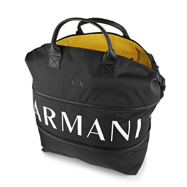 ARMANI EXCHANGE(アルマーニエクスチェンジ)の新品 アルマーニ ARMANI EXCHANGE ボストンバッグ ブラック メンズのバッグ(ボストンバッグ)の商品写真