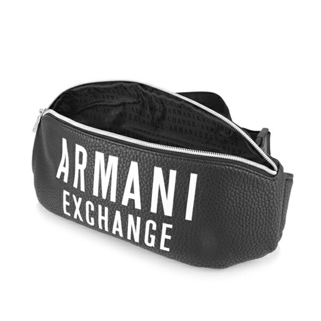 ARMANI EXCHANGE(アルマーニエクスチェンジ)の新品 アルマーニ ARMANI EXCHANGE ウエストバッグ・ボディバッグ ブラック メンズのバッグ(ボディーバッグ)の商品写真