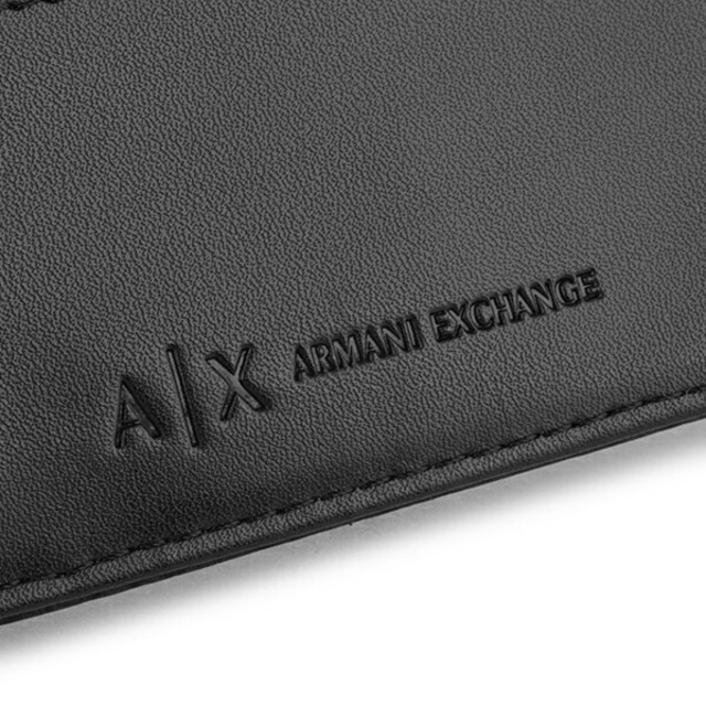 新品 アルマーニ ARMANI EXCHANGE 2つ折り財布 ブラック