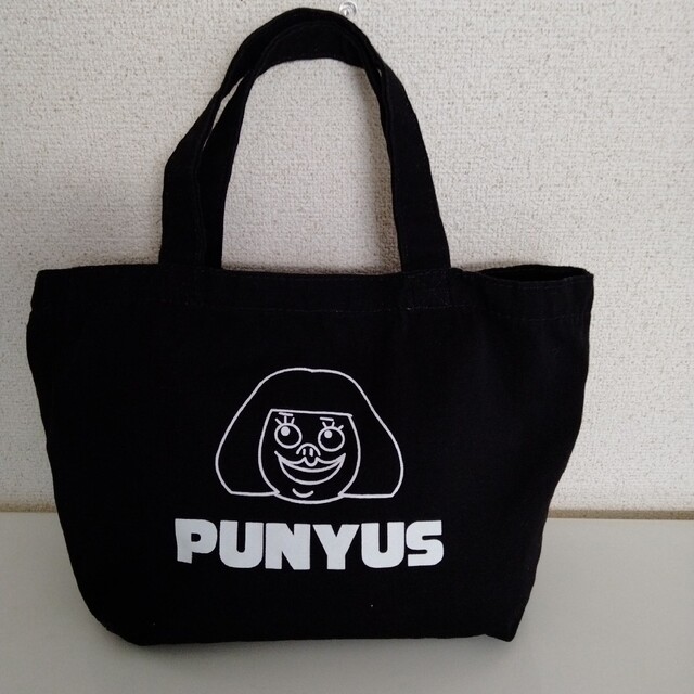 PUNYUS(プニュズ)のPUNYUS ミニトートバック　 ブラック　 プニュズ レディースのバッグ(トートバッグ)の商品写真