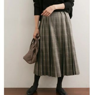 アーバンリサーチドアーズ チェック ロングスカート/マキシスカートの