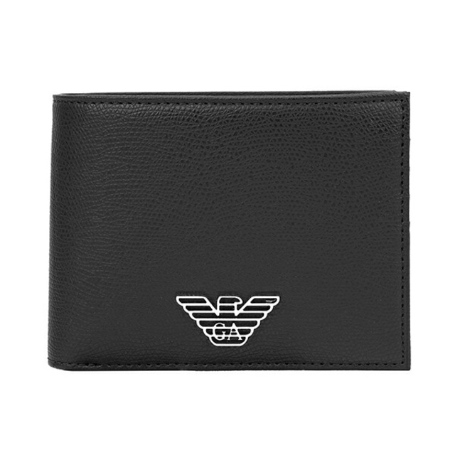 新品 アルマーニ EMPORIO ARMANI 2つ折り財布 ネロ