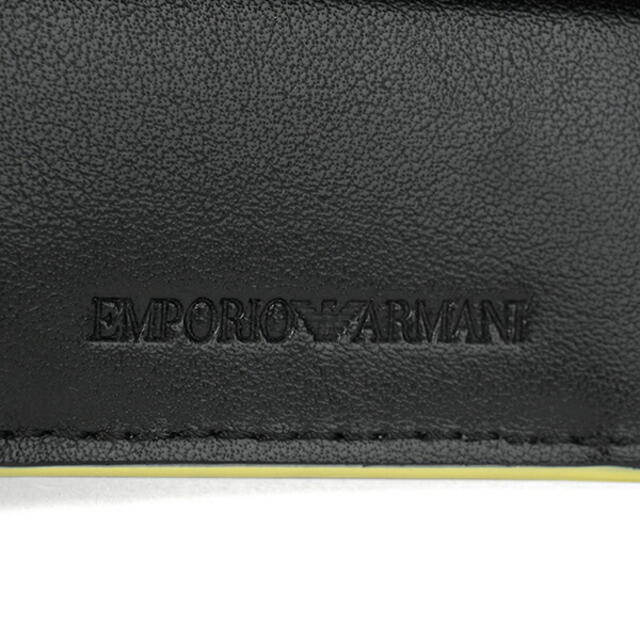 新品 アルマーニ EMPORIO ARMANI 2つ折り財布 ブラック 黒 8