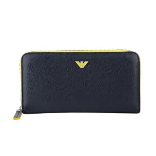 エンポリオアルマーニ(Emporio Armani)の新品 アルマーニ EMPORIO ARMANI 長財布 ブルー/イエロー(長財布)