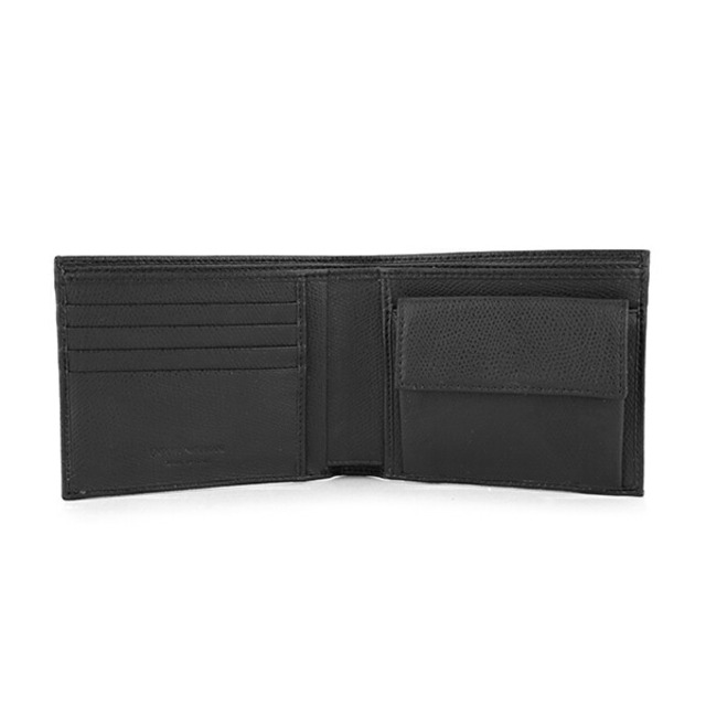 Emporio Armani(エンポリオアルマーニ)の新品 アルマーニ EMPORIO ARMANI 2つ折り財布 ネロ メンズのファッション小物(折り財布)の商品写真