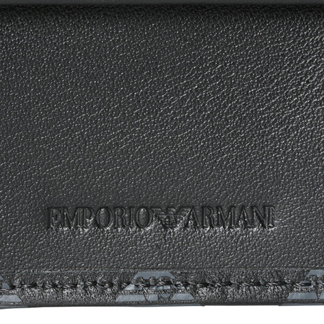 新品 アルマーニ EMPORIO ARMANI 2つ折り財布 ブラック