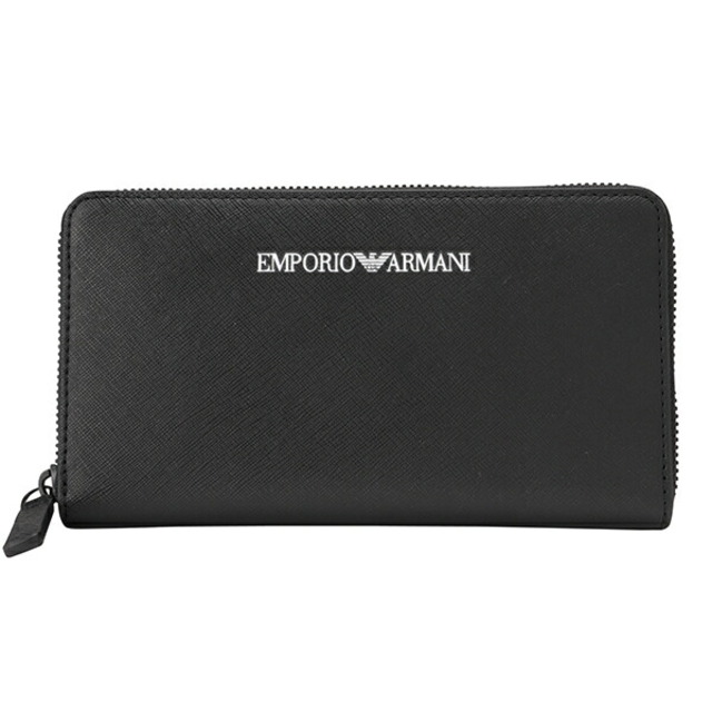 Emporio Armani(エンポリオアルマーニ)の新品 アルマーニ EMPORIO ARMANI 長財布 ネロ メンズのファッション小物(長財布)の商品写真