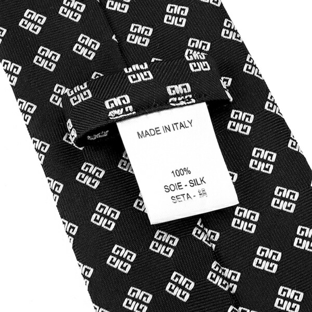 GIVENCHY(ジバンシィ)の新品 ジバンシイ GIVENCHY ネクタイ レギュラータイ ブラック/ホワイト メンズのファッション小物(ネクタイ)の商品写真