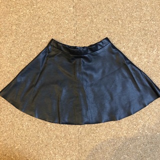 エイチアンドエム(H&M)のhmcay様専用ページ　H&M  レザー風 スカート ブラック 140㌢(スカート)