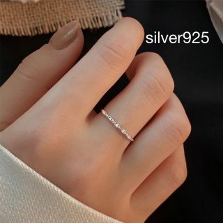 ラインストーン リング silver925 指輪 ゴールド(リング(指輪))