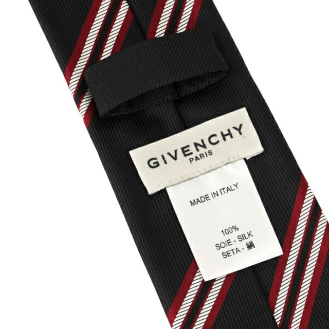 GIVENCHY(ジバンシィ)の新品 ジバンシイ GIVENCHY ネクタイ ナロータイ ブラック/レッド メンズのファッション小物(ネクタイ)の商品写真