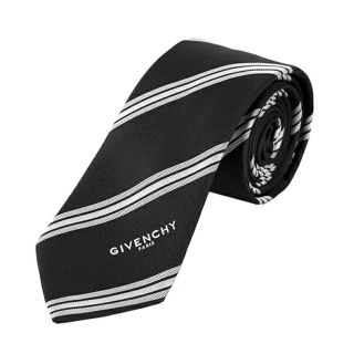 ジバンシィ(GIVENCHY)の新品 ジバンシイ GIVENCHY ネクタイ ナロータイ ブラック/ホワイト(ネクタイ)