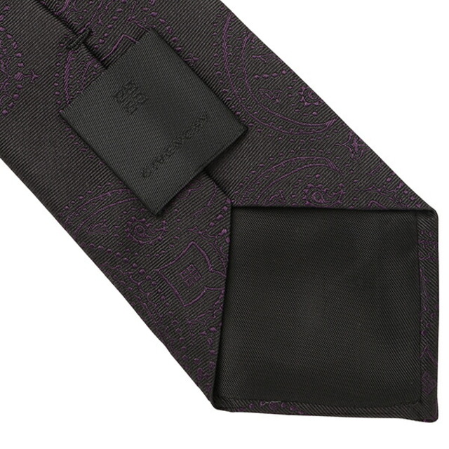 GIVENCHY(ジバンシィ)の新品 ジバンシイ GIVENCHY ネクタイ レギュラータイ ブラック 黒 パープル 紫 メンズのファッション小物(ネクタイ)の商品写真