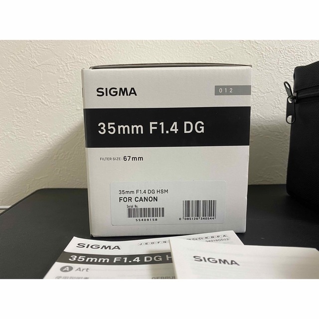 SIGMA(シグマ)のsigma 35mm F1.4 DG HSM art canon EFマウント スマホ/家電/カメラのカメラ(レンズ(単焦点))の商品写真