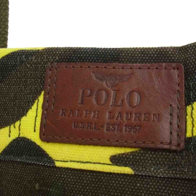 POLO RALPH LAUREN(ポロラルフローレン)のPOLO RALPH LAUREN ポロ・ラルフローレン Tiger 迷彩 キャンバス トート バック マルチカラー系【中古】 メンズのバッグ(トートバッグ)の商品写真