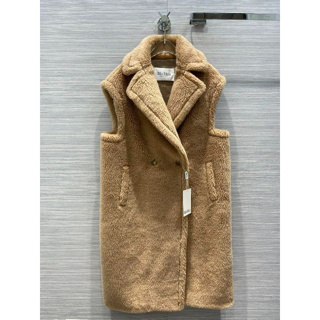新品 max mara テディベアコート テディベアジレ キャメル