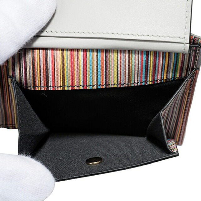 新品 ポールスミス PAUL SMITH 2つ折り財布 BILLFOLD AND COIN WALLET グレー