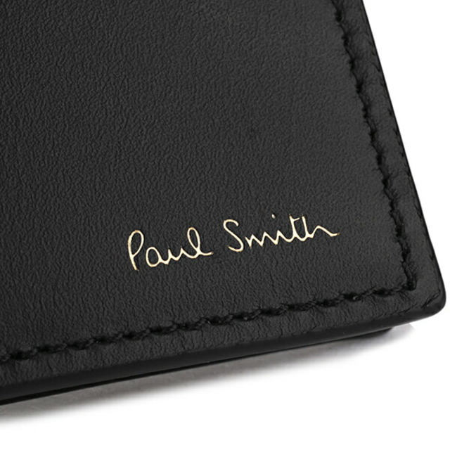 新品 ポールスミス PAUL SMITH 2つ折り財布 BILLFOLD AND COIN WALLET ブラック 8