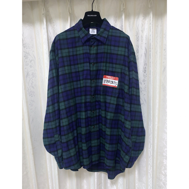 VETEMENTS ヴェトモン チェックシャツ サイズL | casaronald.org.mx