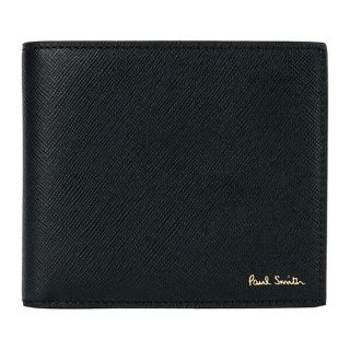 ポールスミス(Paul Smith)の新品 ポールスミス PAUL SMITH 2つ折り財布 BILLFOLD AND COIN WALLET ブラック(折り財布)