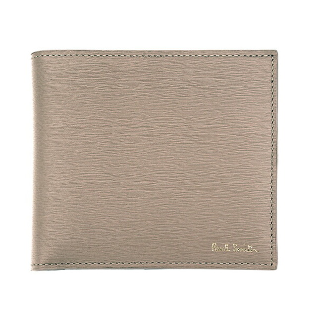 新品 ポールスミス PAUL SMITH 2つ折り財布 BILLFOLD AND COIN WALLET ベージュ