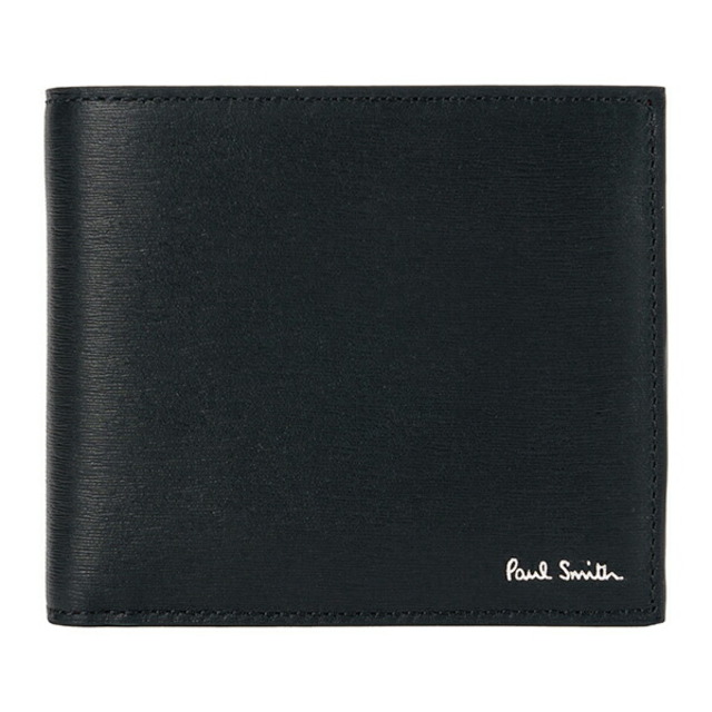 Paul Smith(ポールスミス)の新品 ポールスミス PAUL SMITH 2つ折り財布 BILLFOLD AND COIN WALLET ブラック メンズのファッション小物(折り財布)の商品写真