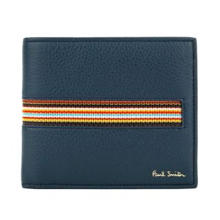 ポールスミス(Paul Smith)の新品 ポールスミス PAUL SMITH 2つ折り財布 BILLFOLD AND COIN WALLET ネイビー(折り財布)