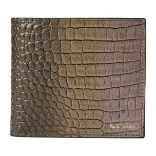 新品 ポールスミス PAUL SMITH 2つ折り財布 BILLFOLD AND COIN WALLET ブラウン 茶