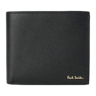 ポールスミス(Paul Smith)の新品 ポールスミス PAUL SMITH 2つ折り財布 BILLFOLD AND COIN WALLET ブラック(折り財布)