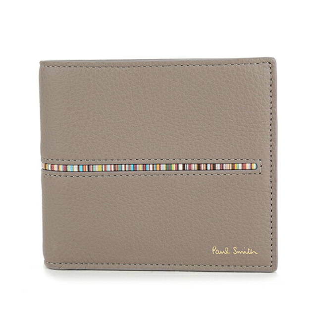 新品 ポールスミス PAUL SMITH 2つ折り財布 BILLFOLD AND COIN WALLET トープ