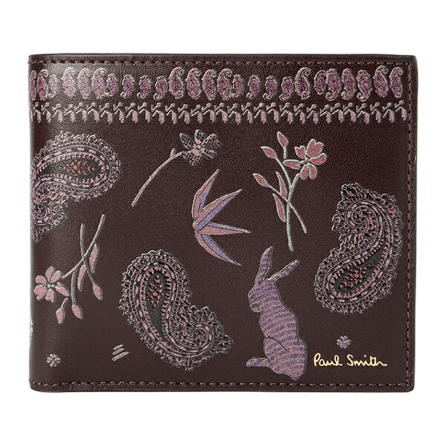 Paul Smith(ポールスミス)の新品 ポールスミス PAUL SMITH 2つ折り財布 BILLFOLD AND COIN WALLET ボルドー レディースのファッション小物(財布)の商品写真