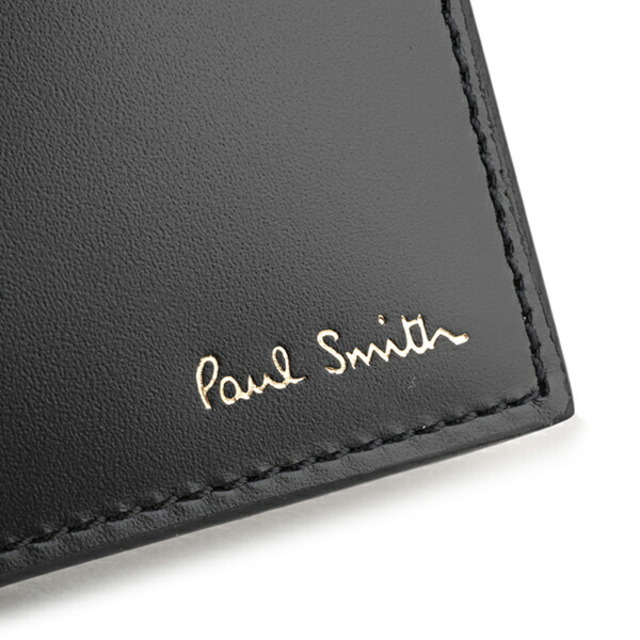 新品 ポールスミス PAUL SMITH 2つ折り財布 BILLFOLD AND COIN WALLET ブラック