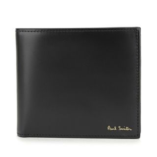 ポールスミス(Paul Smith)の新品 ポールスミス PAUL SMITH 2つ折り財布 BILLFOLD AND COIN WALLET ブラック(折り財布)