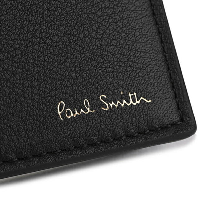 新品 ポールスミス PAUL SMITH 2つ折り財布 BILLFOLD AND COIN WALLET ブラック