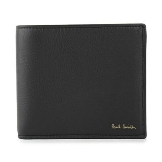 ポールスミス(Paul Smith)の新品 ポールスミス PAUL SMITH 2つ折り財布 BILLFOLD AND COIN WALLET ブラック(折り財布)