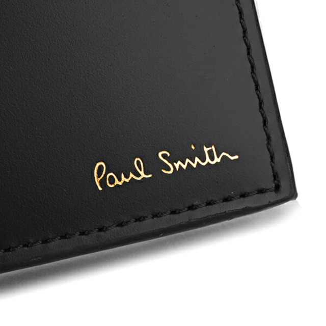 新品 ポールスミス PAUL SMITH 2つ折り財布 BILLFOLD AND COIN WALLET ブラック 黒