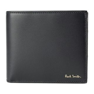 ポールスミス(Paul Smith)の新品 ポールスミス PAUL SMITH 2つ折り財布 BILLFOLD AND COIN WALLET ブラック(折り財布)