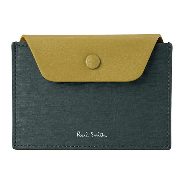 新品 ポールスミス PAUL SMITH カードケース CONCERTINA CARDHOLDER グリーン 深緑