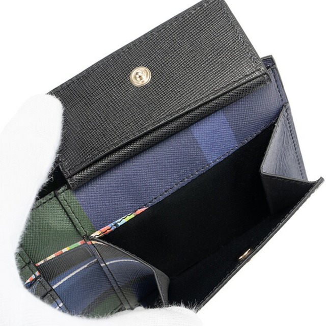 新品 ポールスミス PAUL SMITH 2つ折り財布 BILLFOLD AND COIN WALLET ブラック 6