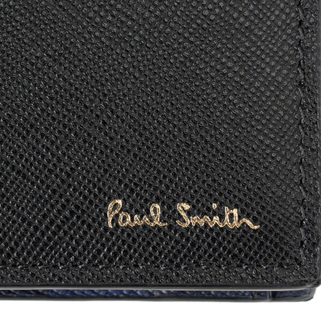 新品 ポールスミス PAUL SMITH 2つ折り財布 BILLFOLD AND COIN WALLET ブラック 7