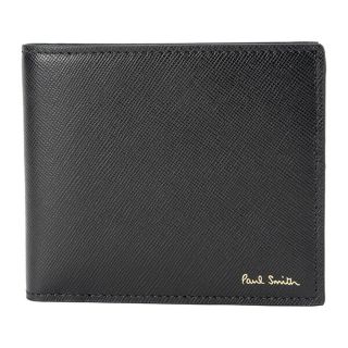 ポールスミス(Paul Smith)の新品 ポールスミス PAUL SMITH 2つ折り財布 BILLFOLD AND COIN WALLET ブラック(折り財布)