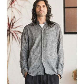 CAMBIO(カンビオ) コットンリネンシャンブレースキッパーシャツ CAMBIO(カンビオ) コットンリネンシャンブレースキッパーシャツ