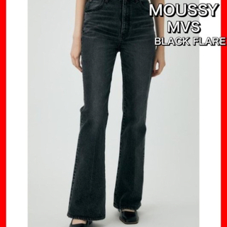 マウジー(moussy)のmoussy MVS BLACK FLARE 24 マウジー　ブラックフレア(デニム/ジーンズ)